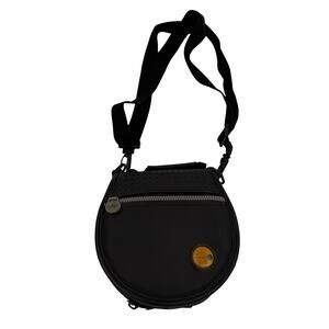 Vintage Y2K Base Brand Circular 24-Disc CD Carry Case Crossbody Bag | 90s 2000s